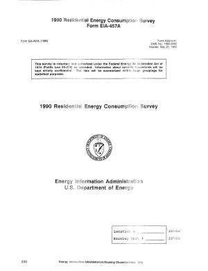 1990 Residential Energy Consumi Purvey Traton SY