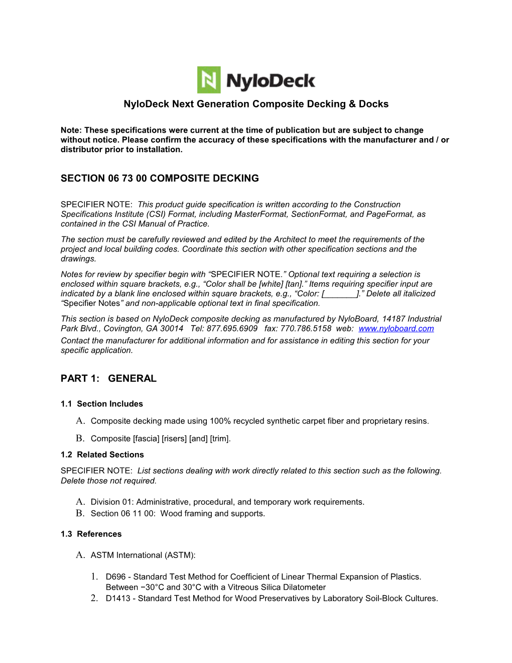 Nylodeck Next Generation Composite Decking & Docks