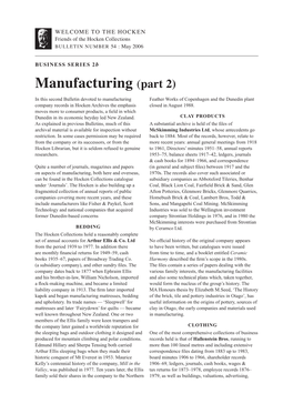 Manufacturing