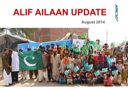 ALIF AILAAN UPDATE August 2014 August at Alif Ailaan