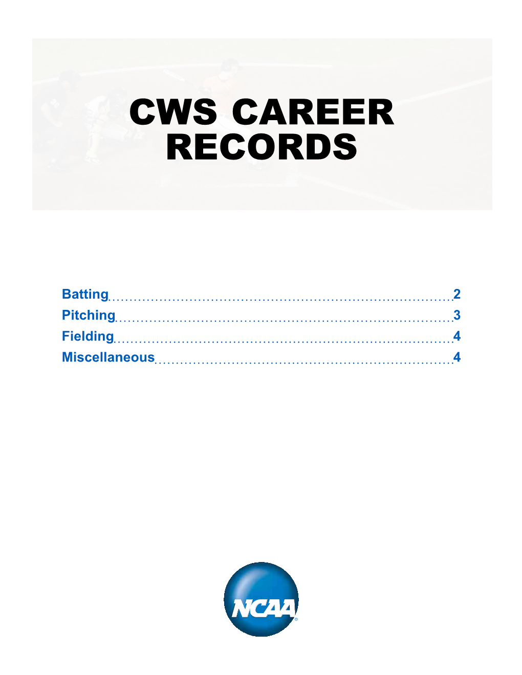 CWS Career Records