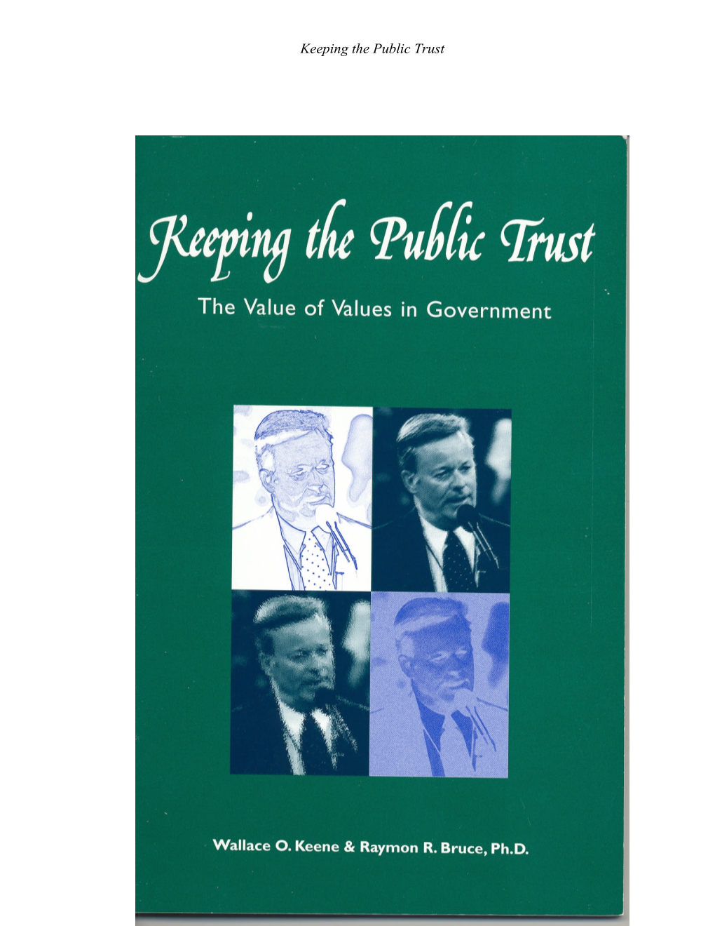 Keeping the Public Trust