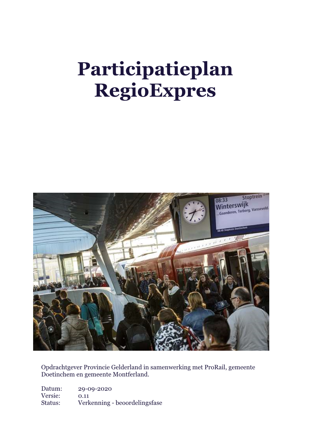 Participatieplan Regioexpres