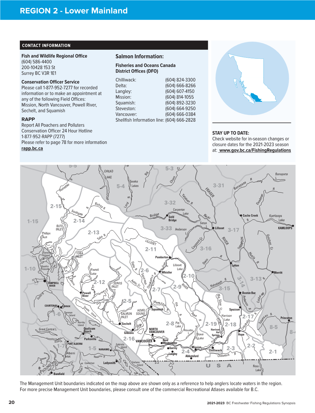 REGION 2 - Lower Mainland