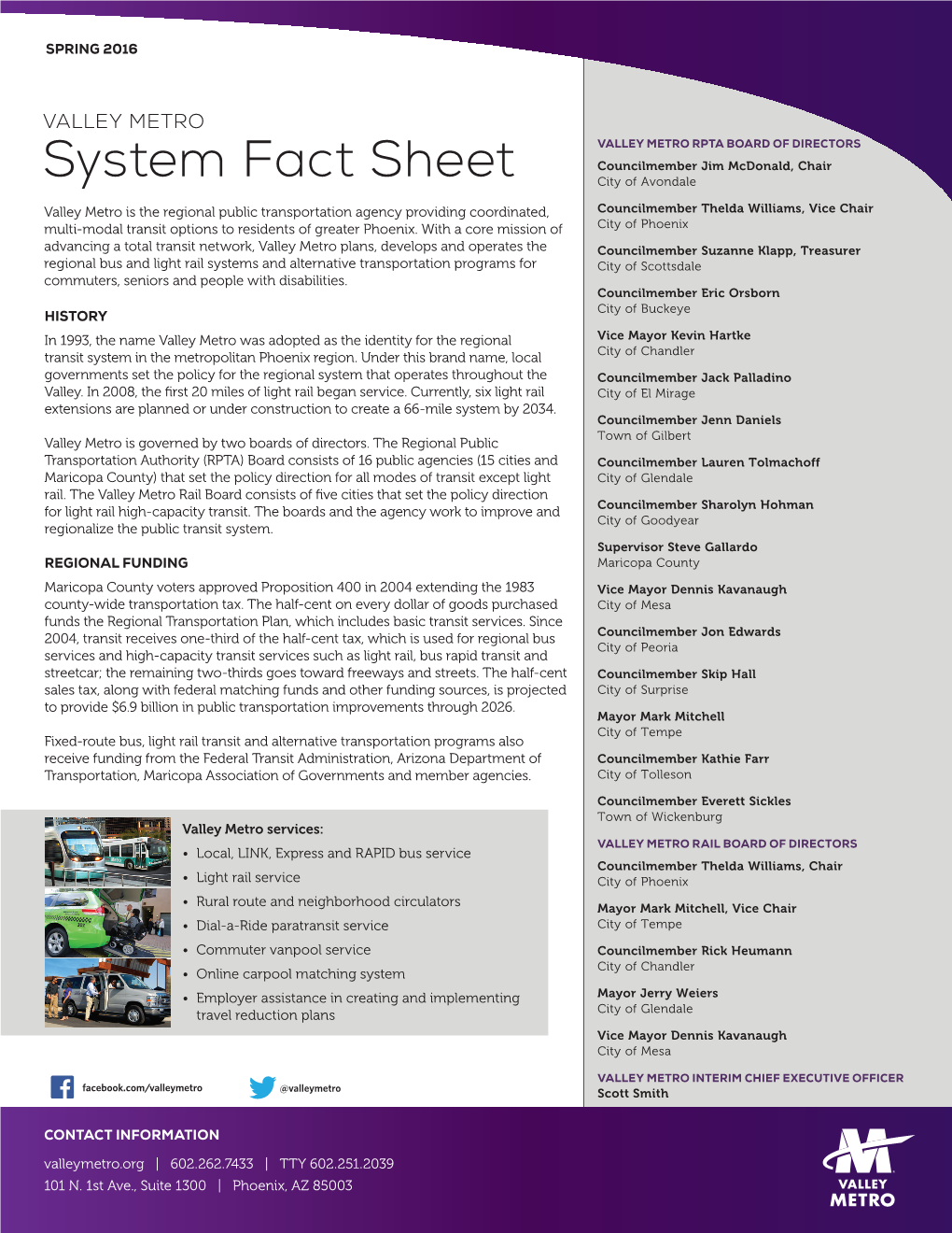 System Fact Sheet City of Avondale