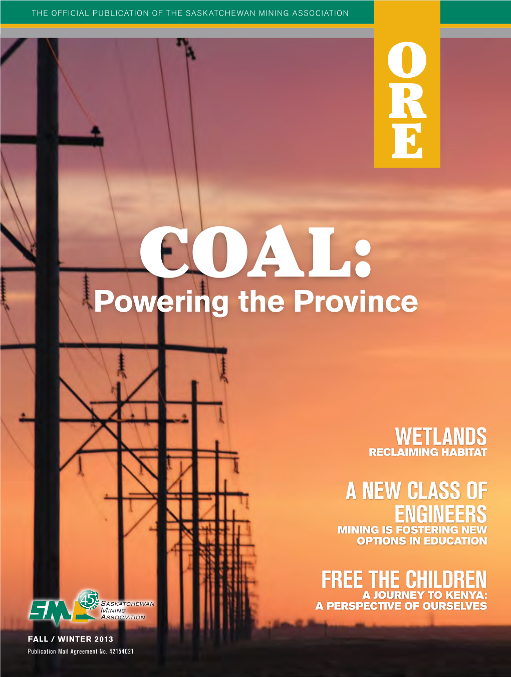 Ore Magazine Ad V3.Indd 1 Based in Saskatoon