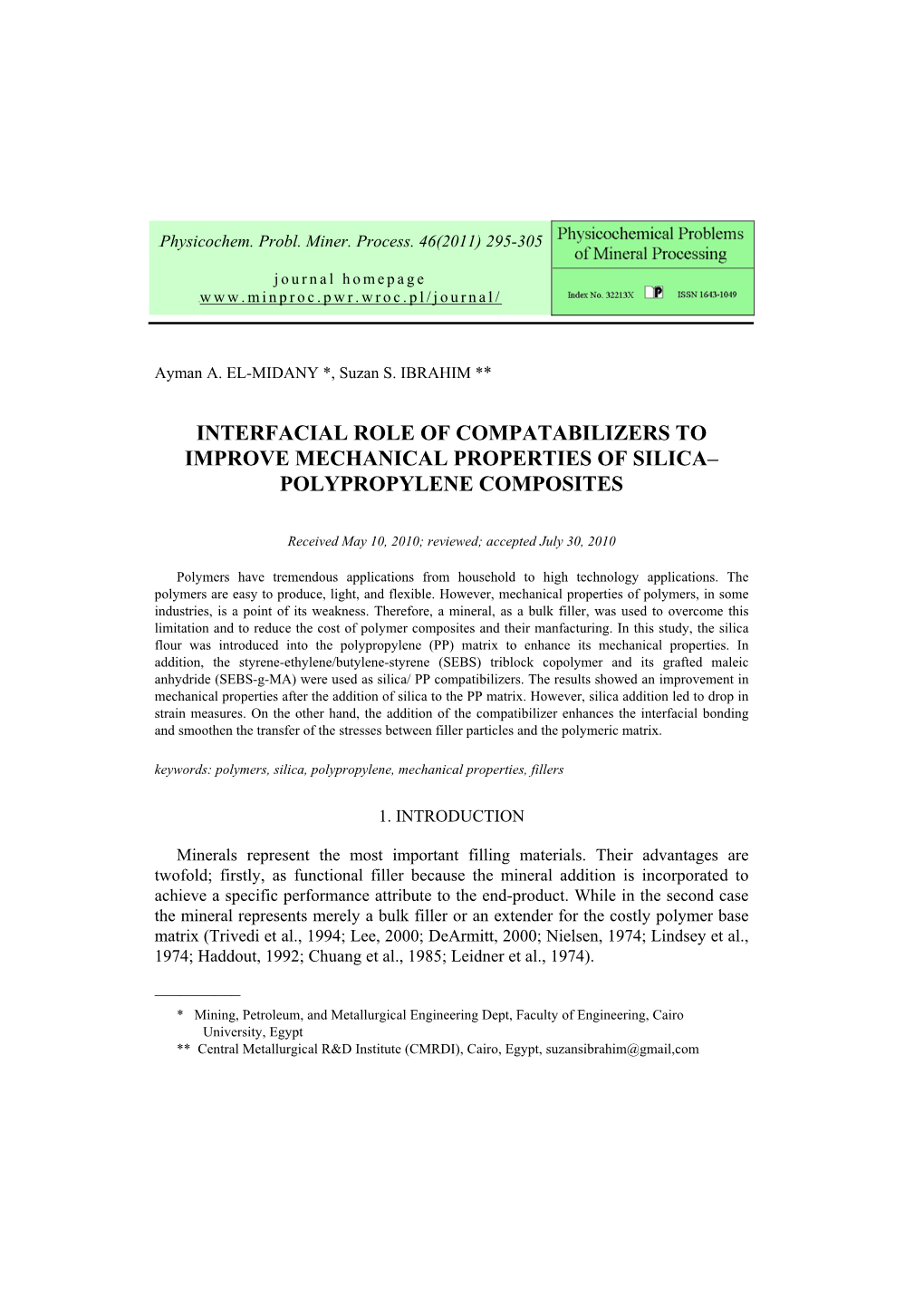 The Interfacial Role of Compatabilizers to Improve Mechanical Properties Of