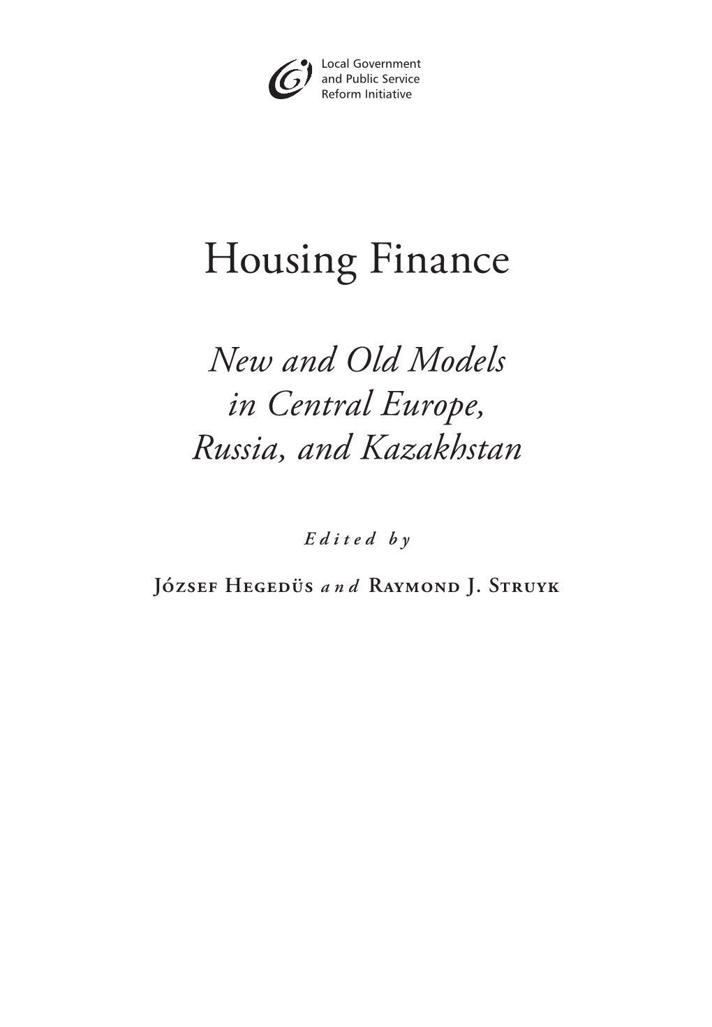 Housing Finance