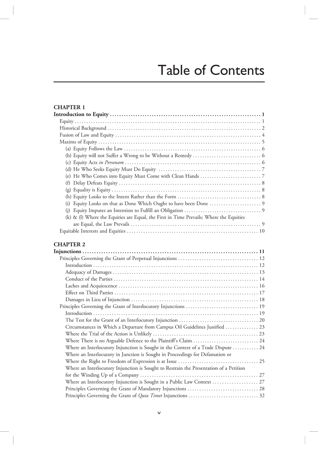 Table of Contents