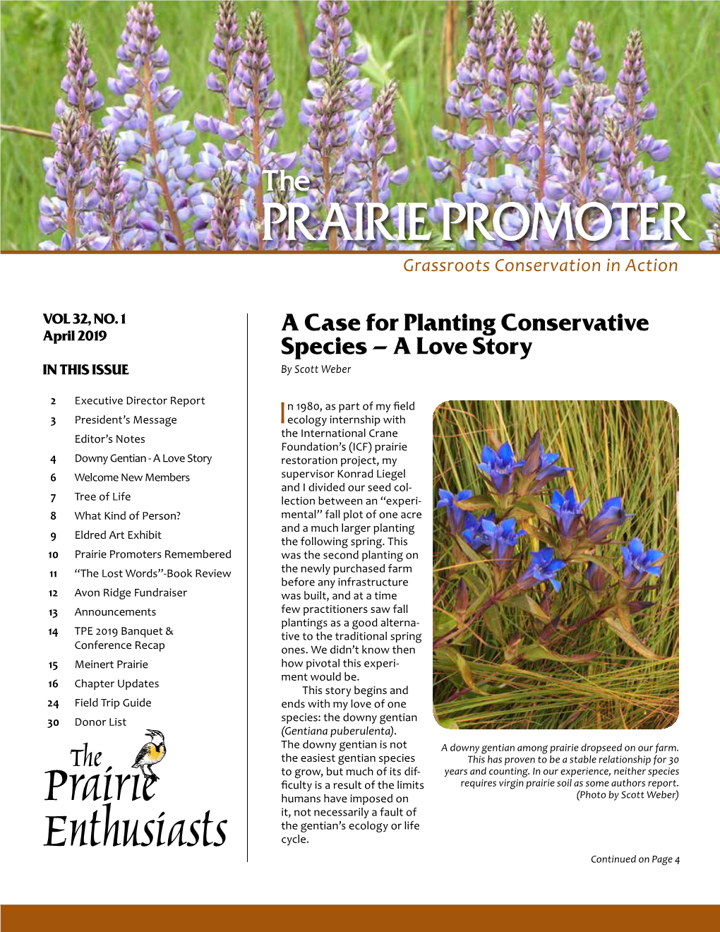 PRAIRIE PROMOTER Grassroots Conservation in Action