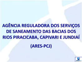 Ares-Pcj) Enarmis 2015 Agência Reguladora Pcj