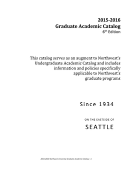 2015-2016 Graduate Catalog