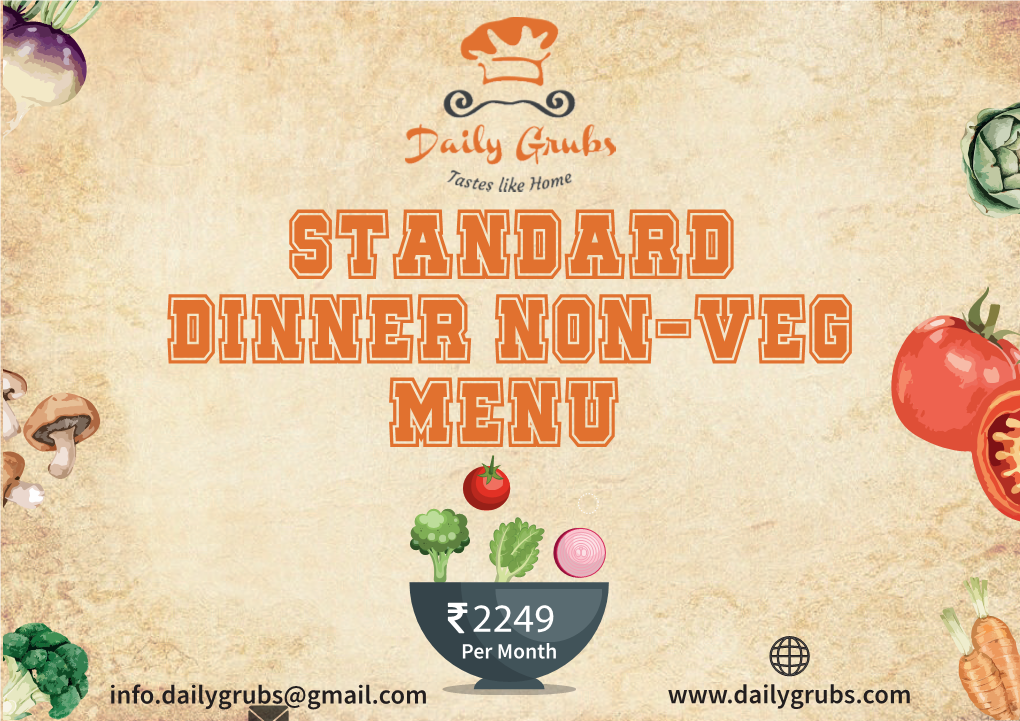 Standard Dinner Non-Veg Menu