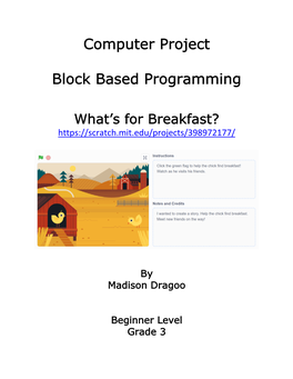 Computer Project Block Based Programming