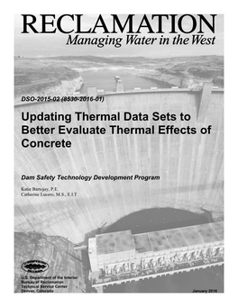 Updating Thermal Data Sets to Better Evaluate Thermal Effects of Concrete