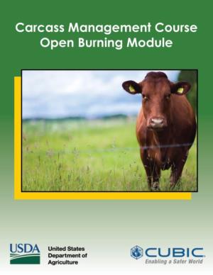 Open Burning Site Evaluation