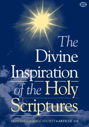 The Divine Inspiration of the Holy Scriptures