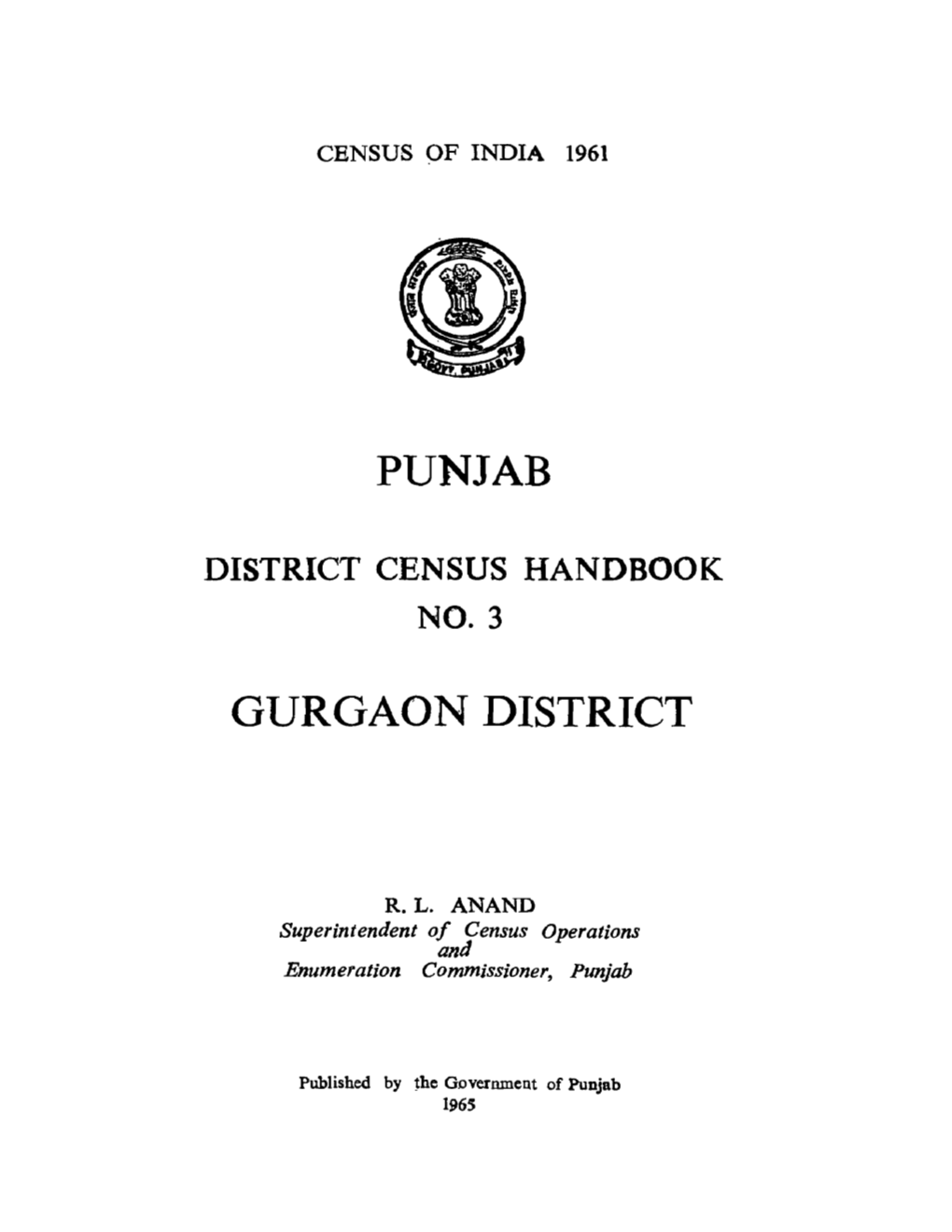 Gurgaon District, No-3, Punjab