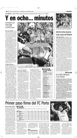 Primer Paso Firme Del FC Porto
