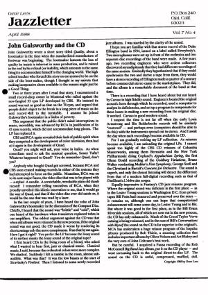 Jnaezeszletter 93023 April 1988 " Vol