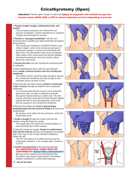 Cricothyrotomy, Vertical Approach