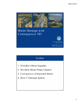 Water Storage and Conveyance 101