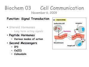 Nov 6 Cell Signaling