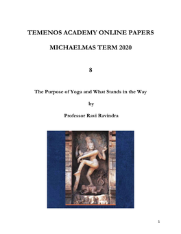 Temenos Academy Online Papers Michaelmas Term 2020 8