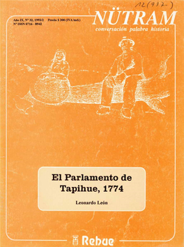 El Parlamento De Tapihue, 1774