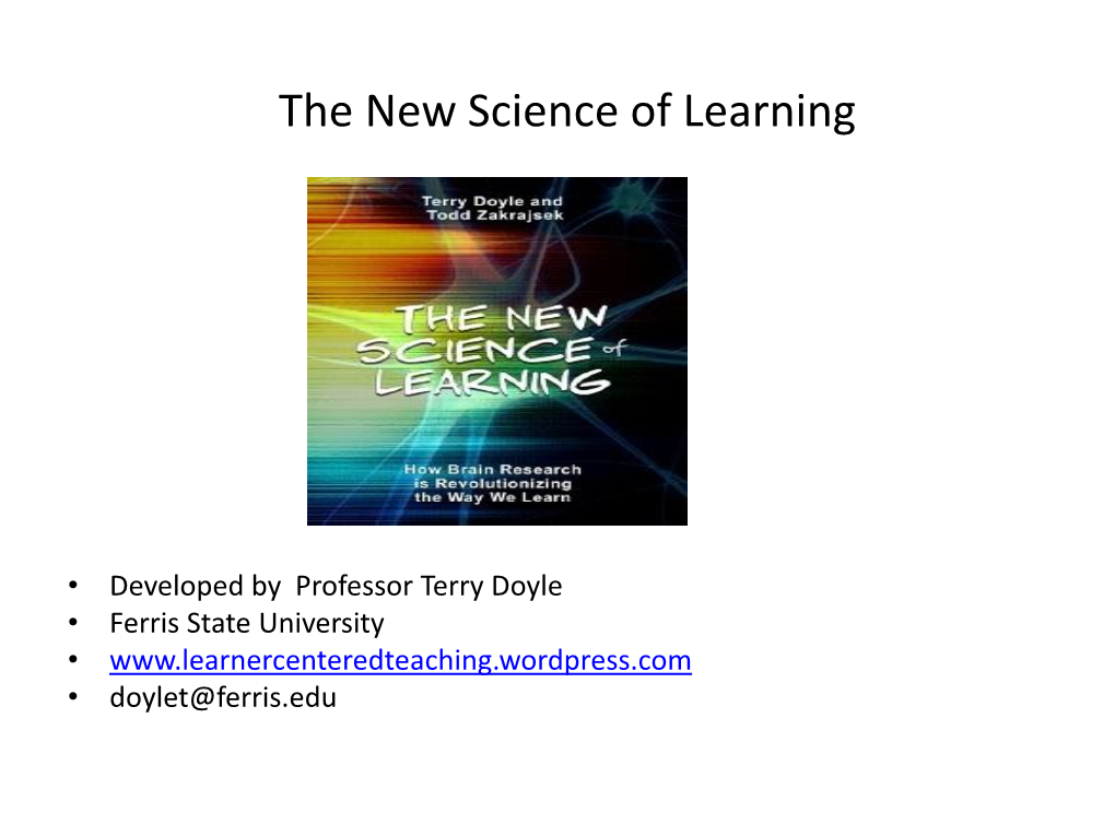 The New Science of Learning