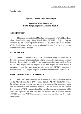 Legco Panel Paper (R7, SIL, WIL)