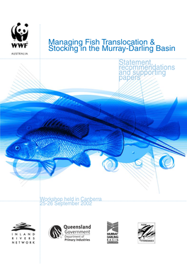 Phillips, B 2003, Managing Fish Translocation and Stocking in The