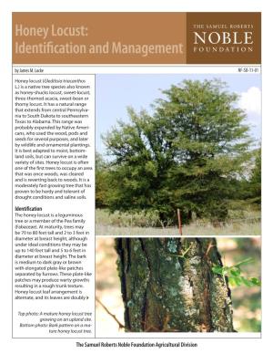 Honey Locust: Identification and Management by James M