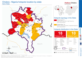 Nigeria Hotspots Location by State Platform Cholera Kano State West and Central Africa