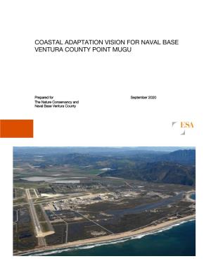 Coastal Adaptation Vision for Naval Base Ventura County Point Mugu