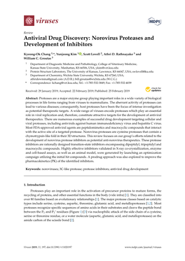 Antiviral Drug Discovery: Norovirus Proteases and Development of Inhibitors