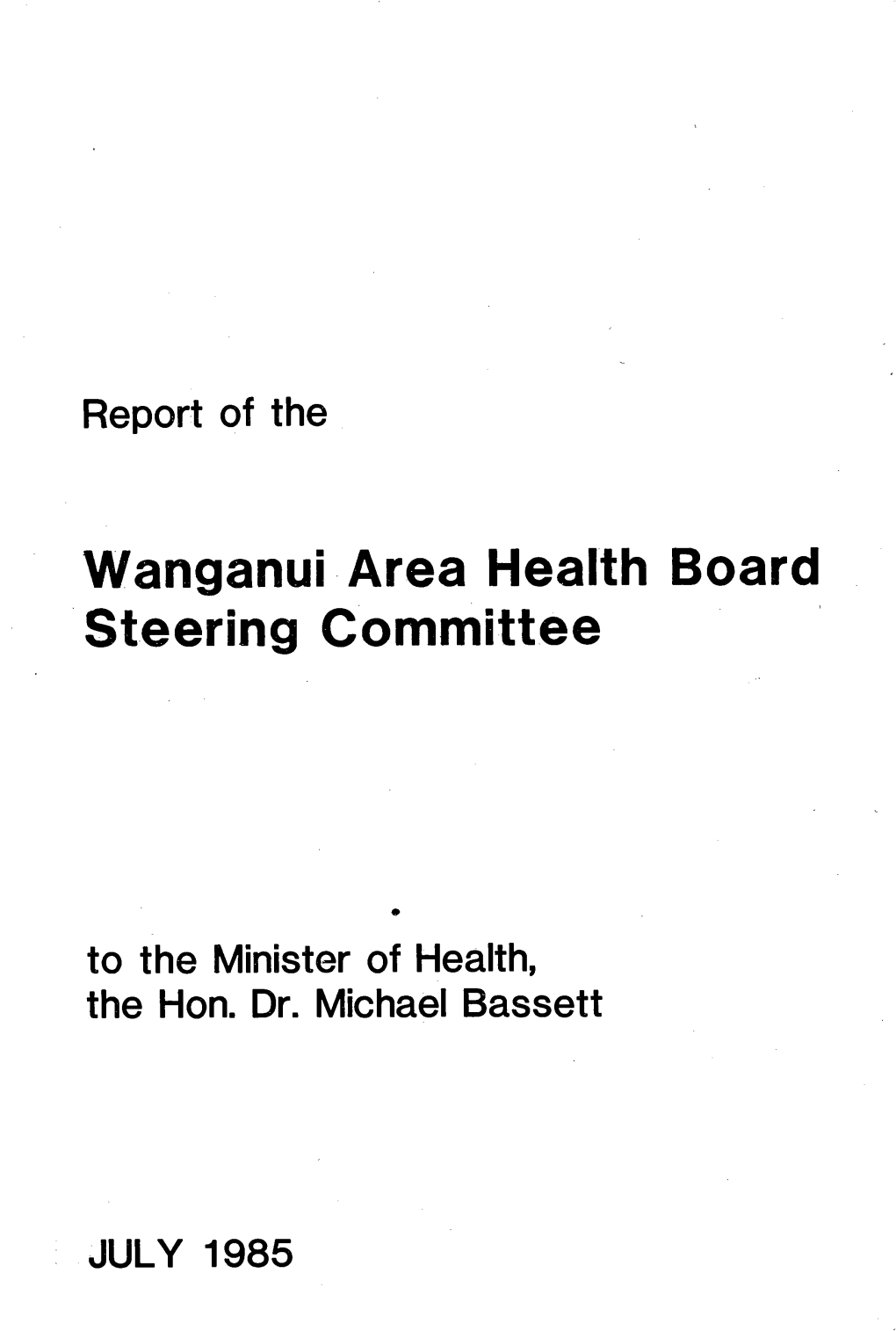 Wanganui Area Health Board Steering Committee