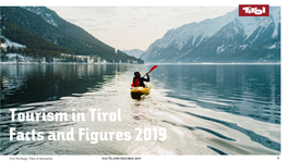 Tourism in Tirol Facts and Figures 2019