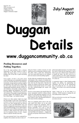 Duggan Volunteer Opportunities