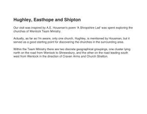 Hughley, Easthope and Shipton