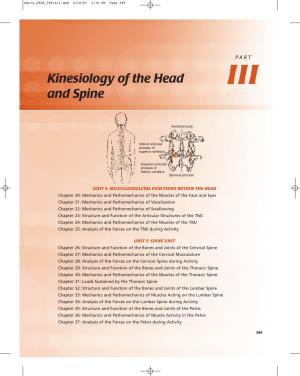 Kinesiology of the Head and Spine