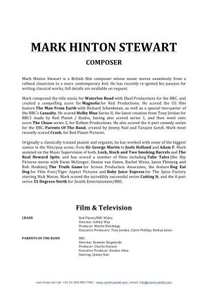 Mark Hinton Stewart