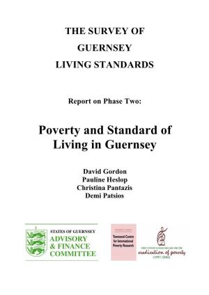Poverty and Standard of Living in Guernsey