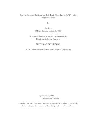 Study of Extended Euclidean and Itoh-Tsujii Algorithms in GF(2 M)