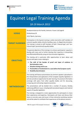 Equinet High-Level Legal Seminar