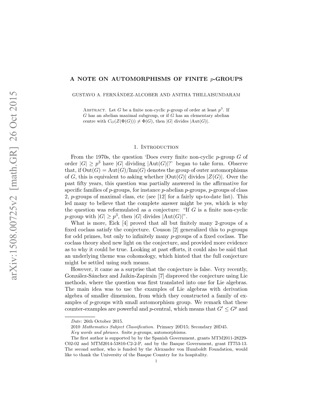 A Note on Automorphisms of Finite $ P $-Groups