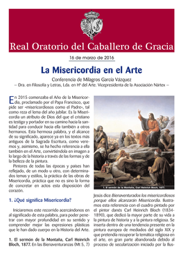 La Misericordia En El Arte Conferencia De Milagros García Vázquez — Dra