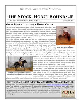 The Stock Horse Round-Up