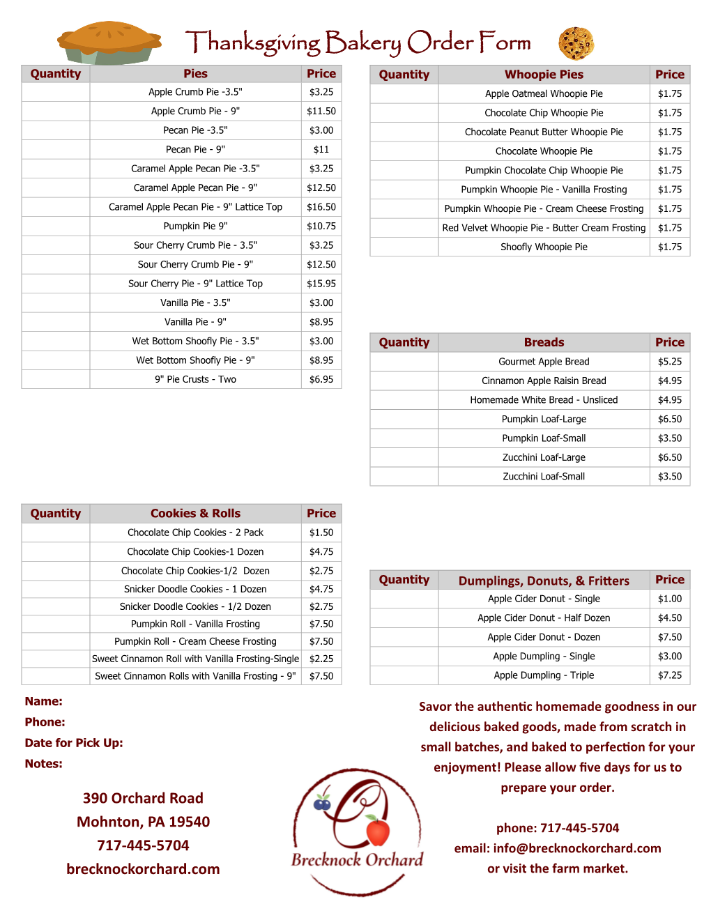 Thanksgiving Customer Order Form 2020.Pub