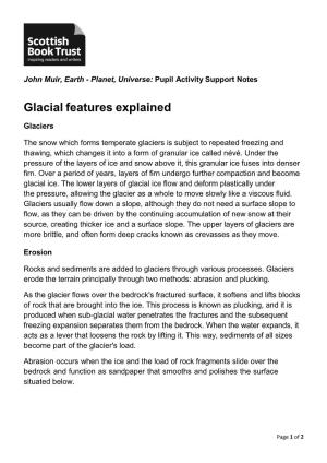 Glacial Features Explained